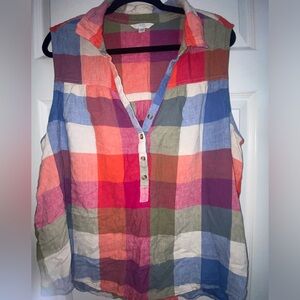 3x, time and tru, linen blouse.